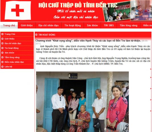 Chương trình “Khát vọng sống”, diễn viên Hạnh Thúy và các bạn về Bến Tre làm từ thiện.