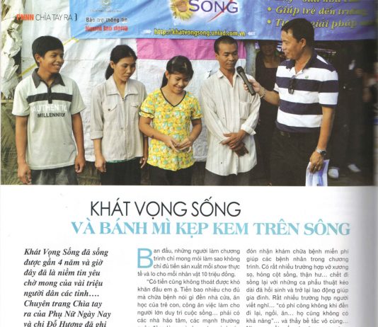 Khát vọng sống và bánh mì kẹp kem trên sông